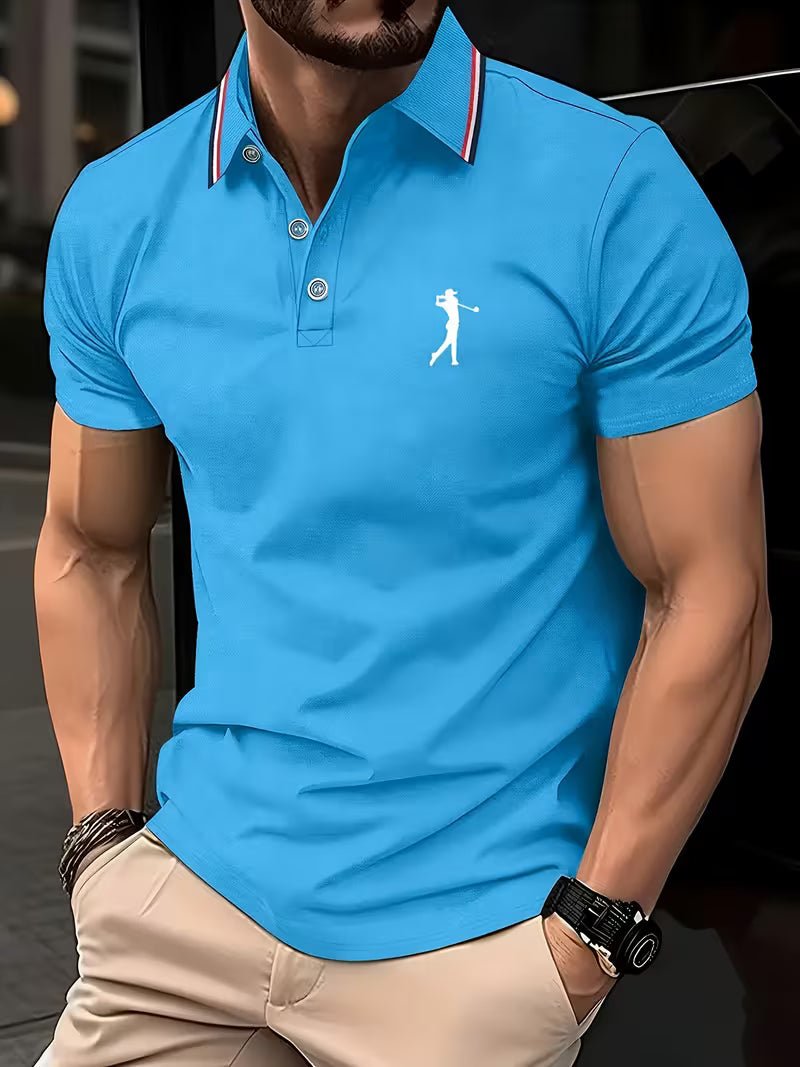 Arnold | Casual Golf Hemd – Kurzarm mit Print für Herren