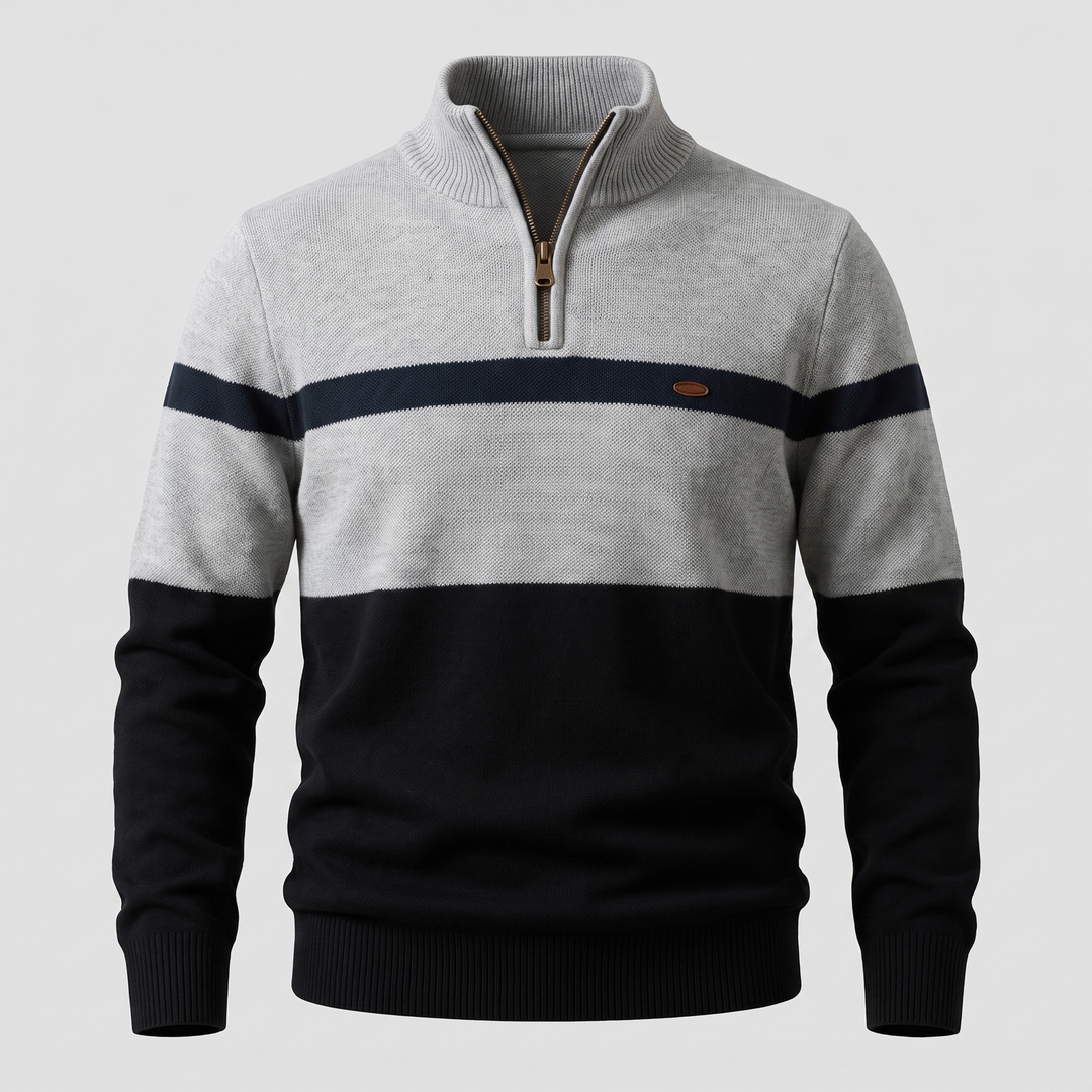 Elston | Quarter-Zip Pullover – Elegante Warmth für Männer