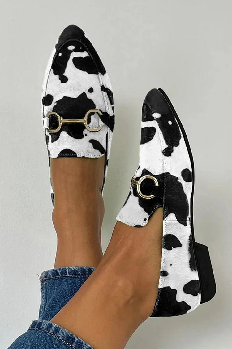 Clara | Ausdrucksstarke Loafer Mit Muster Und Zierschnalle