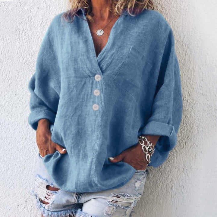Lucia | Baumwoll-Leinen-Pullover – Stilvoll und Vielseitig für Frauen