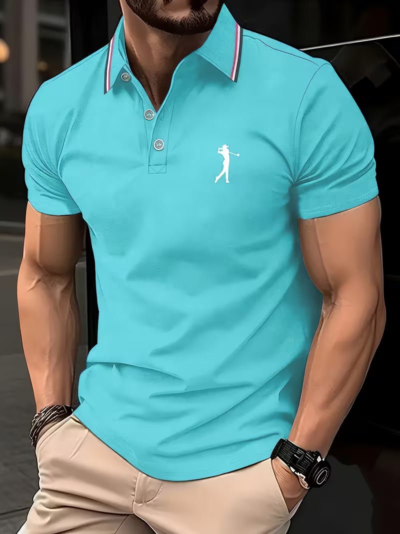 Arnold | Casual Golf Hemd – Kurzarm mit Print für Herren