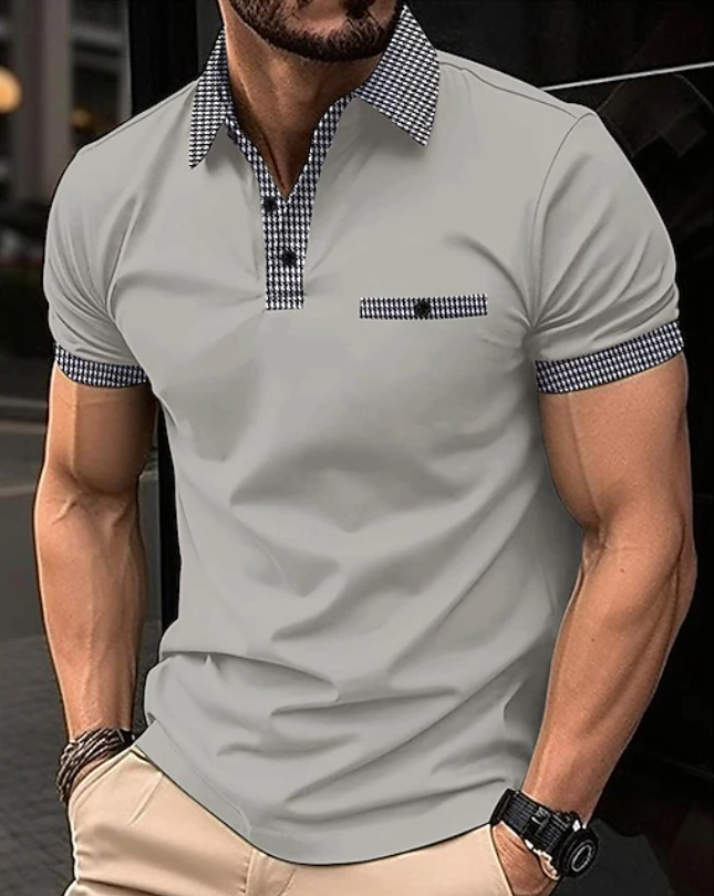 Easton | Polo Shirt mit Karree-Kragen – Klassischer Stil für Männer