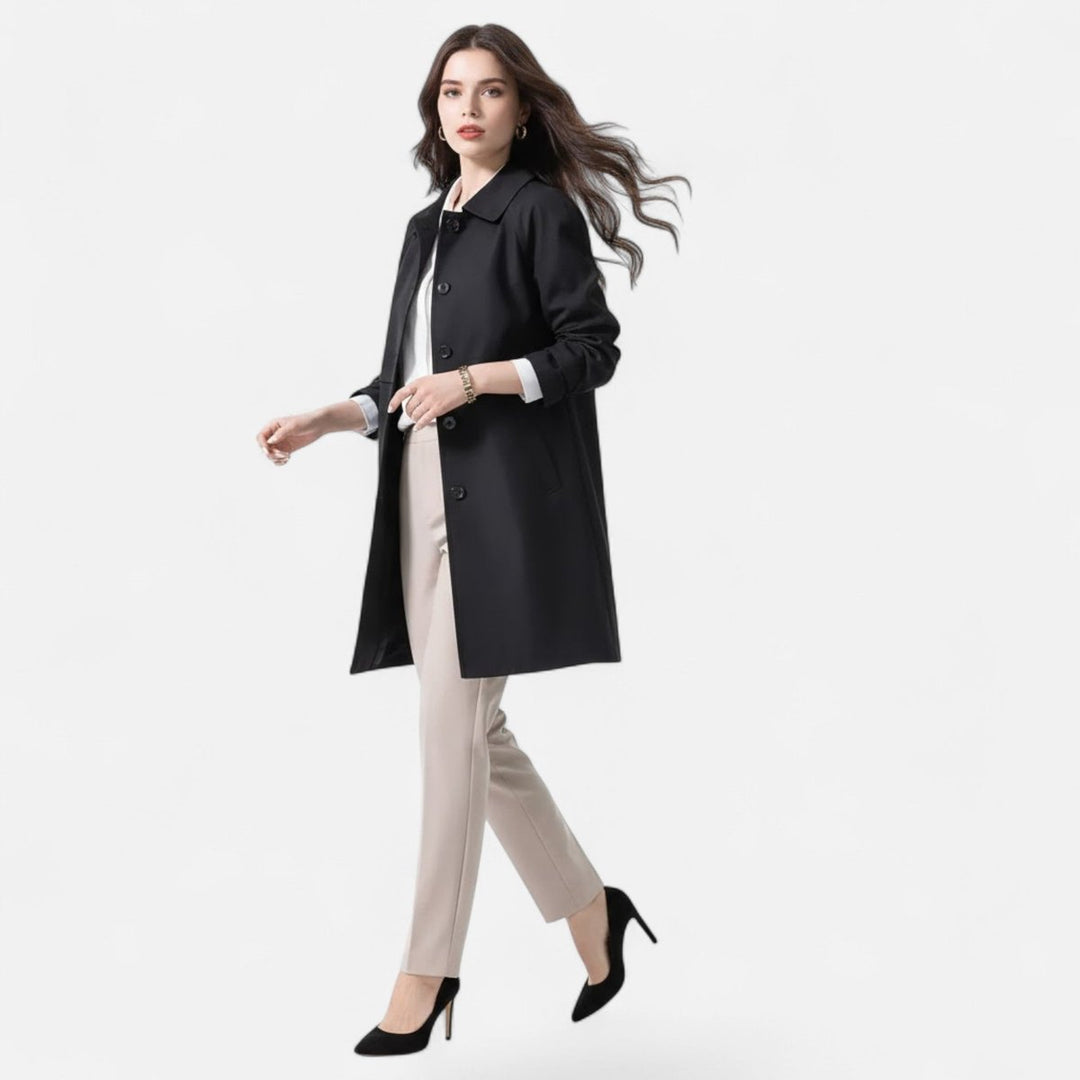 Celina | Classic and Lightweight Midi Trench Coat