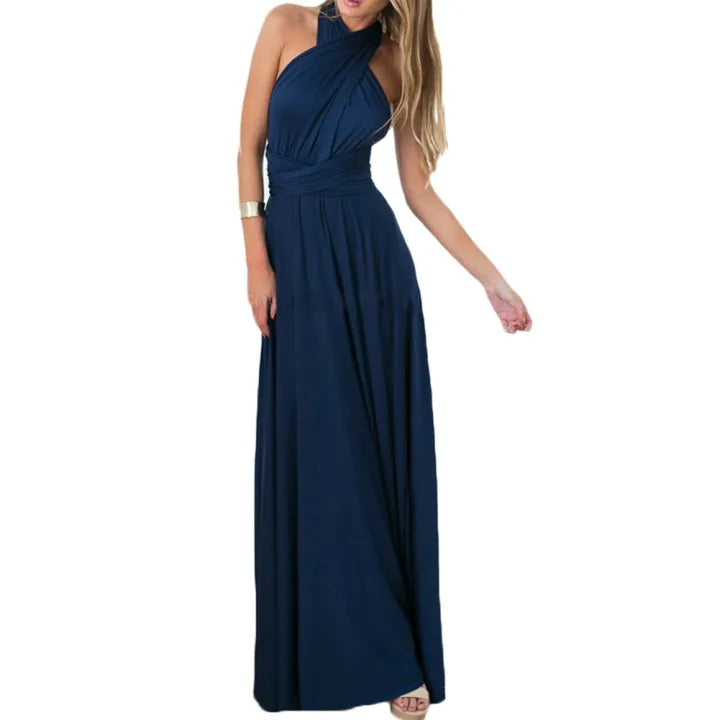 Sofia | Damen V Ausschnitt Maxikleid