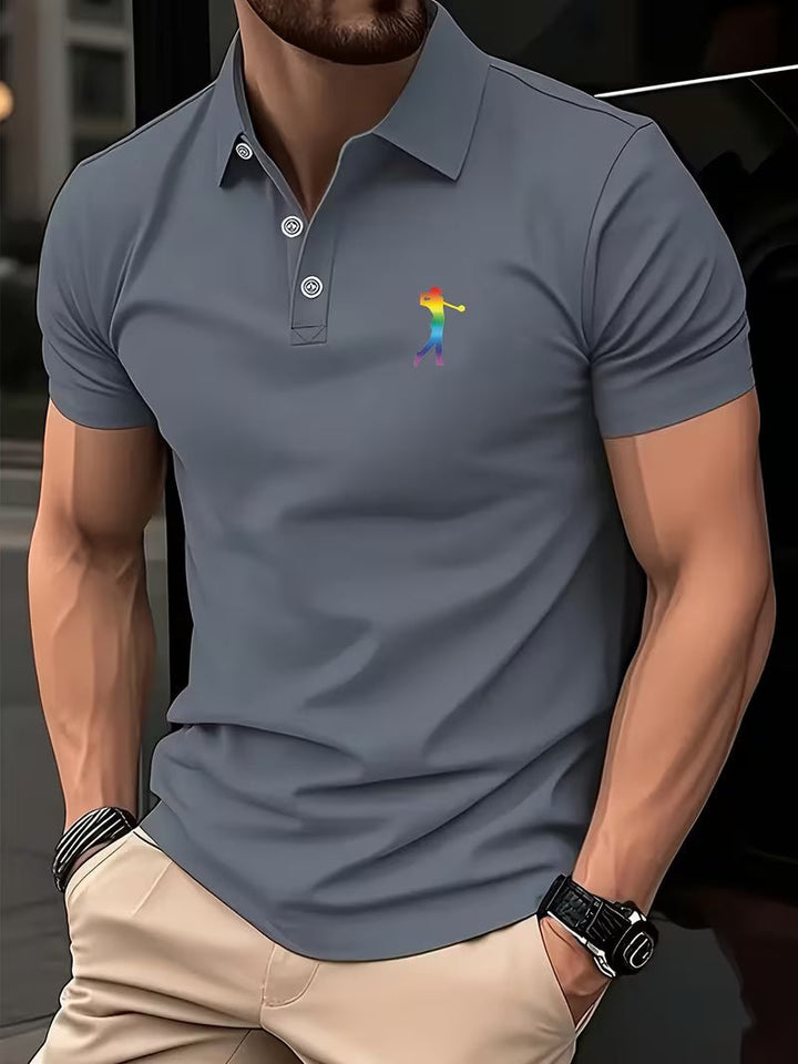 Arnold | Casual Golf Hemd – Kurzarm mit Print für Herren