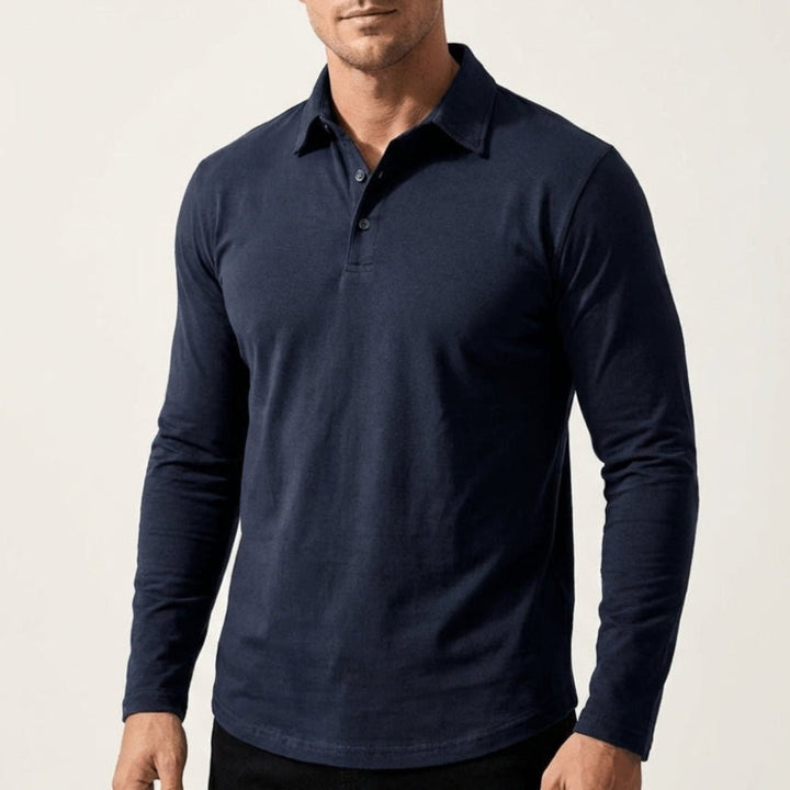 Andrei | Langarm Poloshirt – Casual Stil für Herren