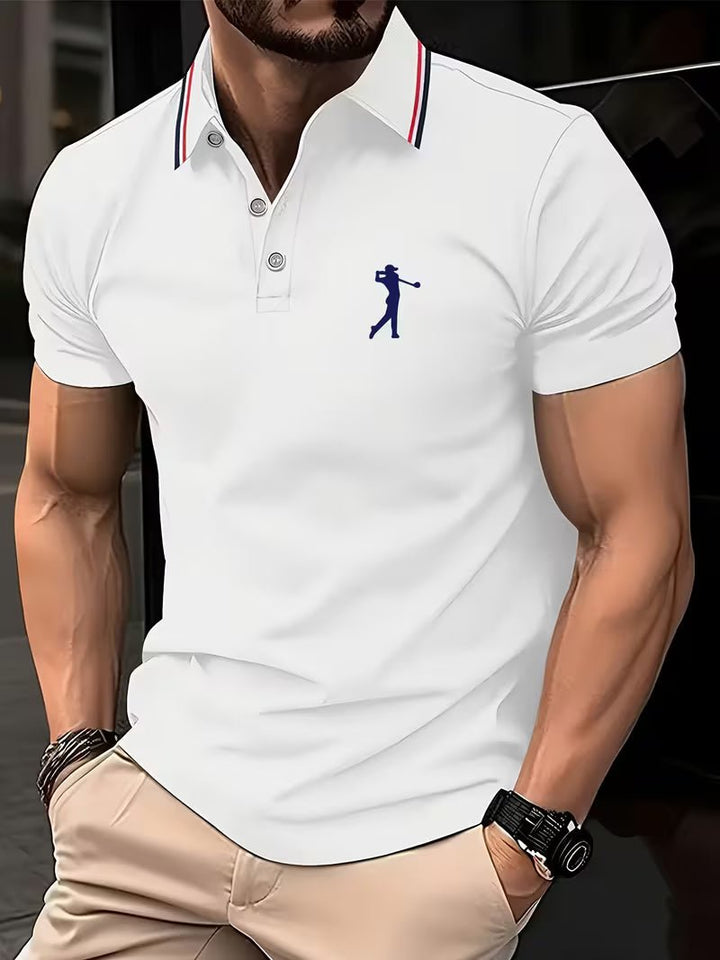Arnold | Casual Golf Hemd – Kurzarm mit Print für Herren