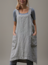 Emma | Practical cotton apron with a comfortable cross-back design
