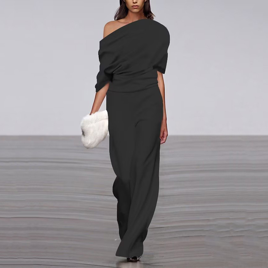 Emma | One-Shoulder Jumpsuit – Elegantes Design für Damen