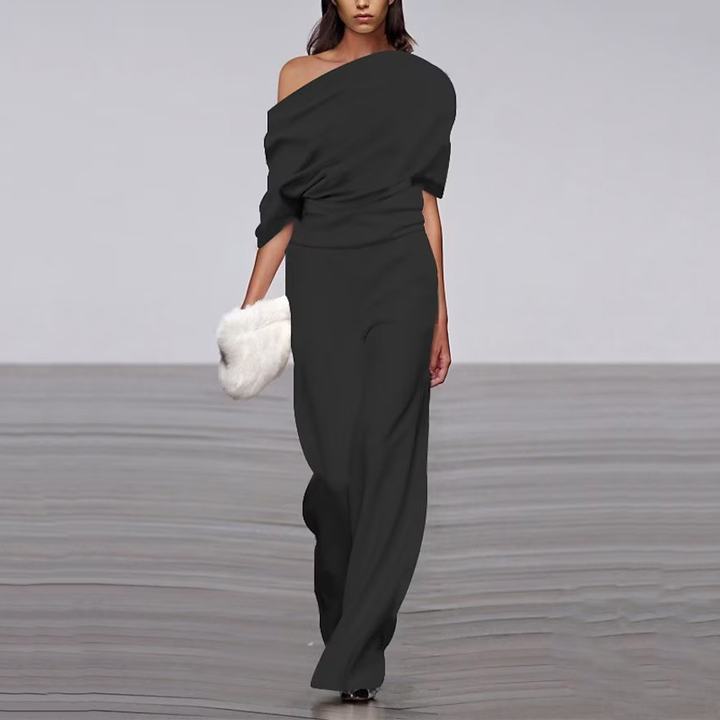 Emma | One-Shoulder Jumpsuit – Elegantes Design für Damen