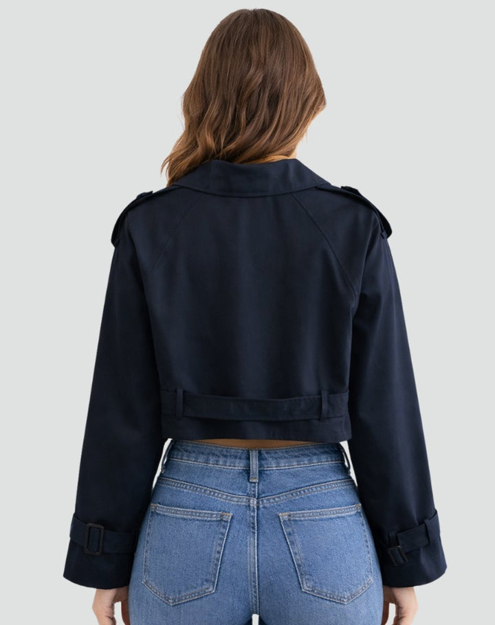Selina | Short Fitted Trench Coat with an Elegant Silhouette
