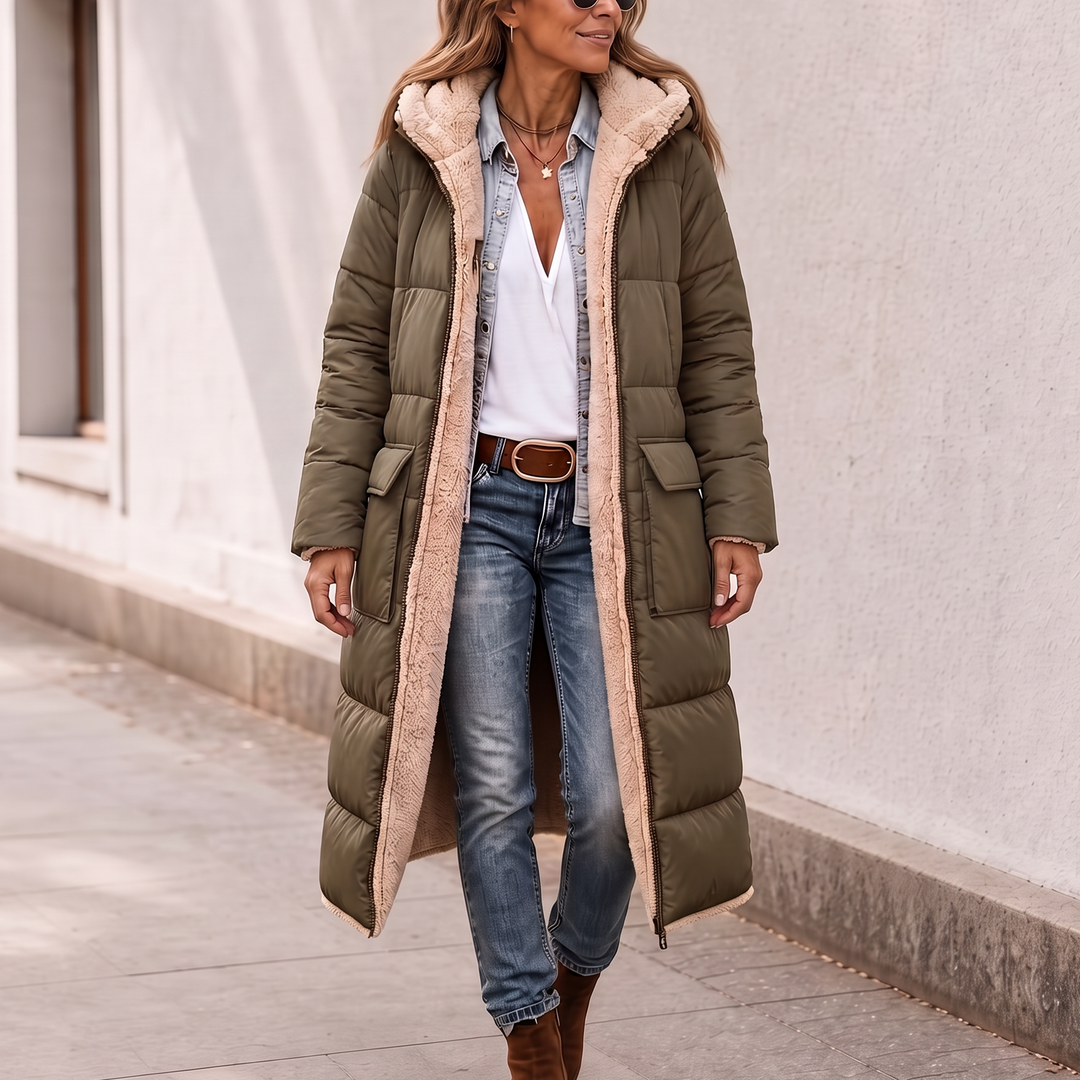 Veluna | Wendbarer Wintermantel – Stilvoll und Warm für Frauen