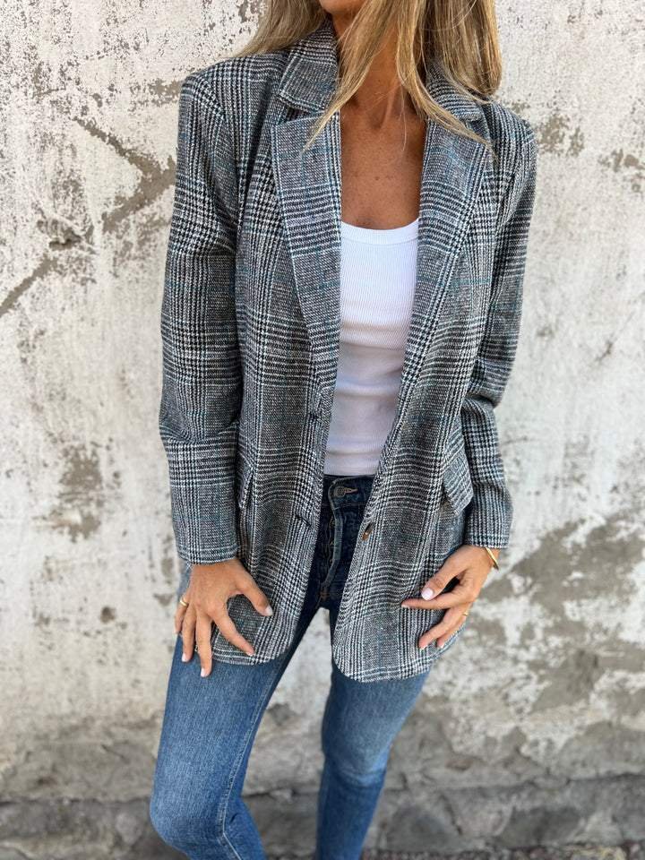 Charlotte | Zeitloser Karierter Blazer Aus Baumwolle