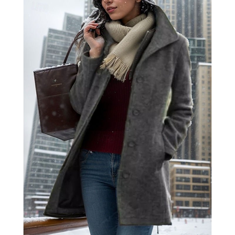 Rosalind | Turndown Collar Coat – Timeless Everyday Style for Women