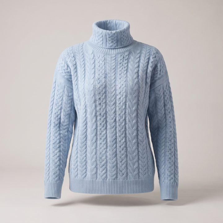 VIVARA | Cashmere Knit – Eleganter Turtleneck Pullover für Frauen