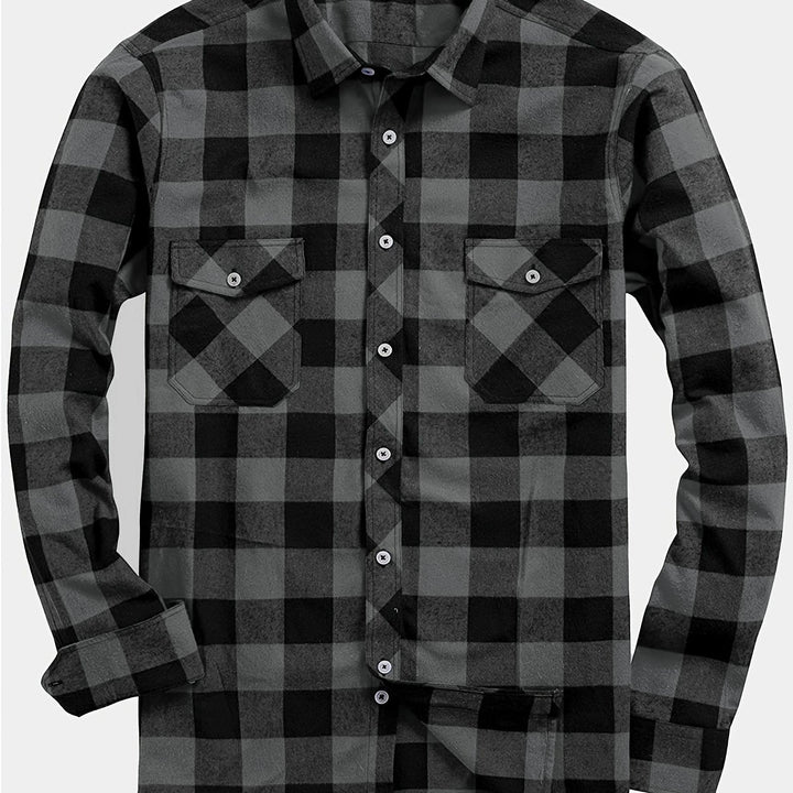 Miles | Flannel Shirt – Classic Checked Style for Men