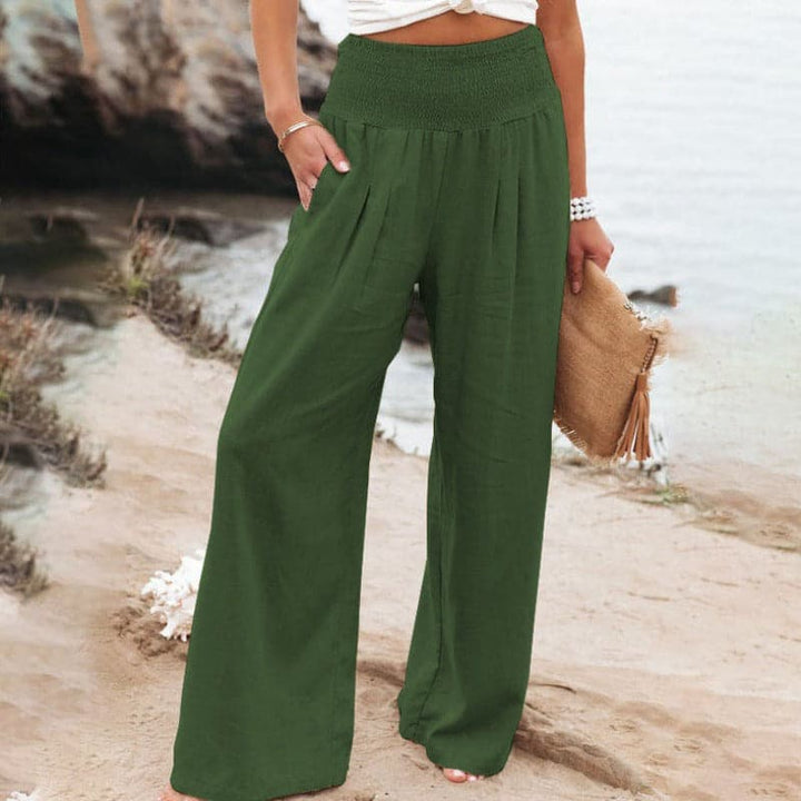Anne | Airy and Elegant Linen Wide-Leg Trousers