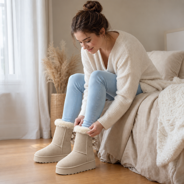 Bowelle | Plush-Lined Platform Winter Boots für Damen