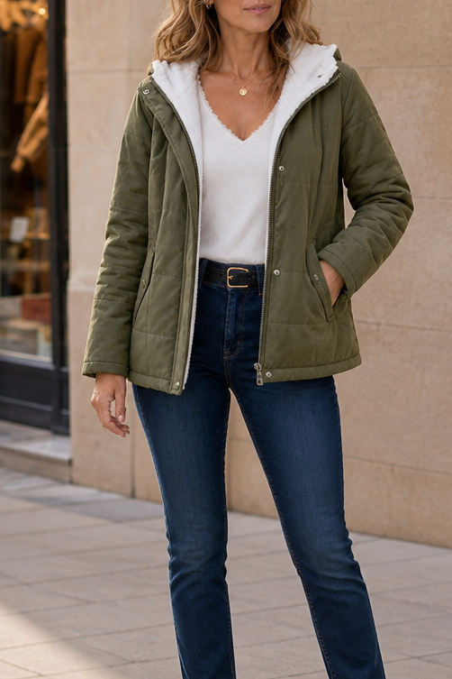 Coldbourne | Pufferjacke mit Kapuze – Wärme für kalte Tage