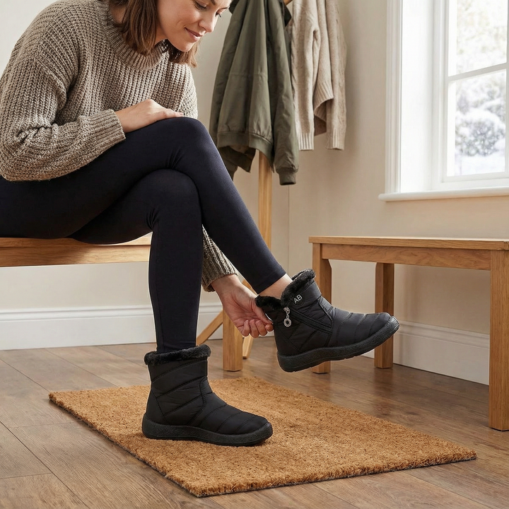 Frostiva | Winter Ankle Boots – Warm and Lightweight with Faux Fur