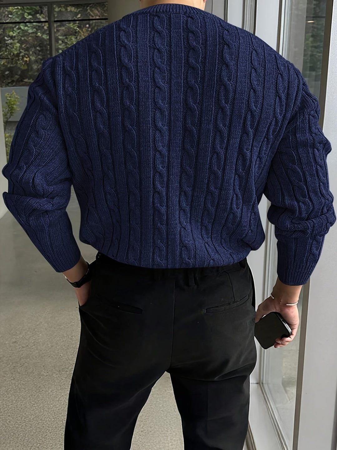 Jonas | Cable Knit Sweater – Zeitloser Stil für Männer