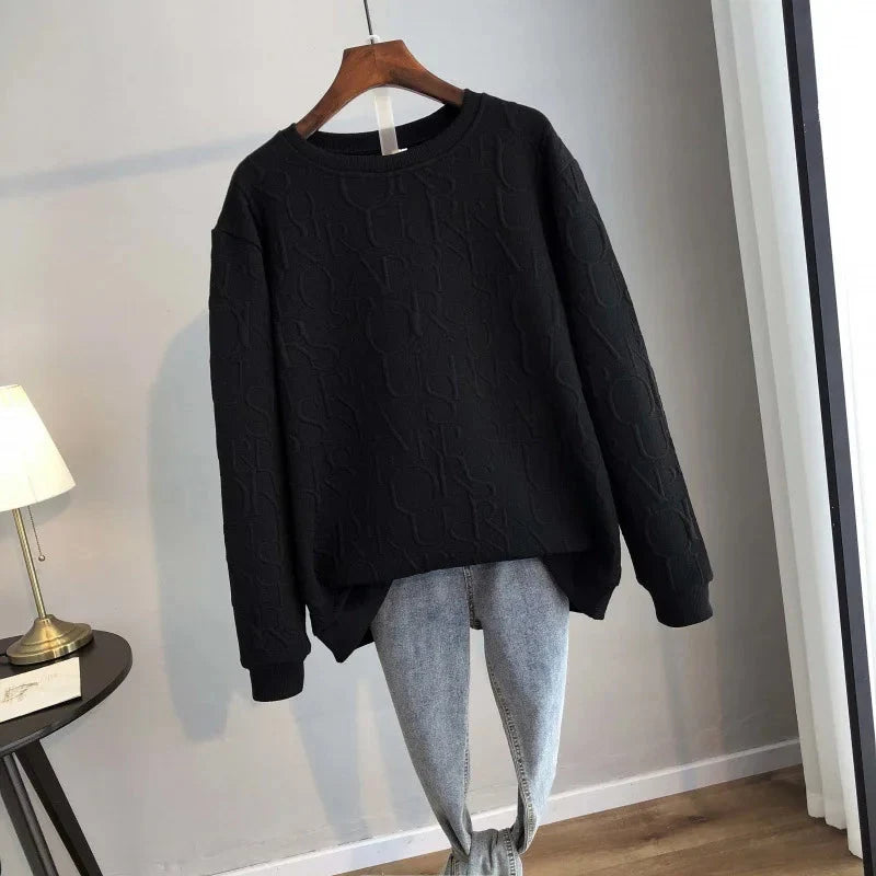 Georgia | Mickey Mouse Print Loose Sweater – Bequemer Stil für jeden Tag