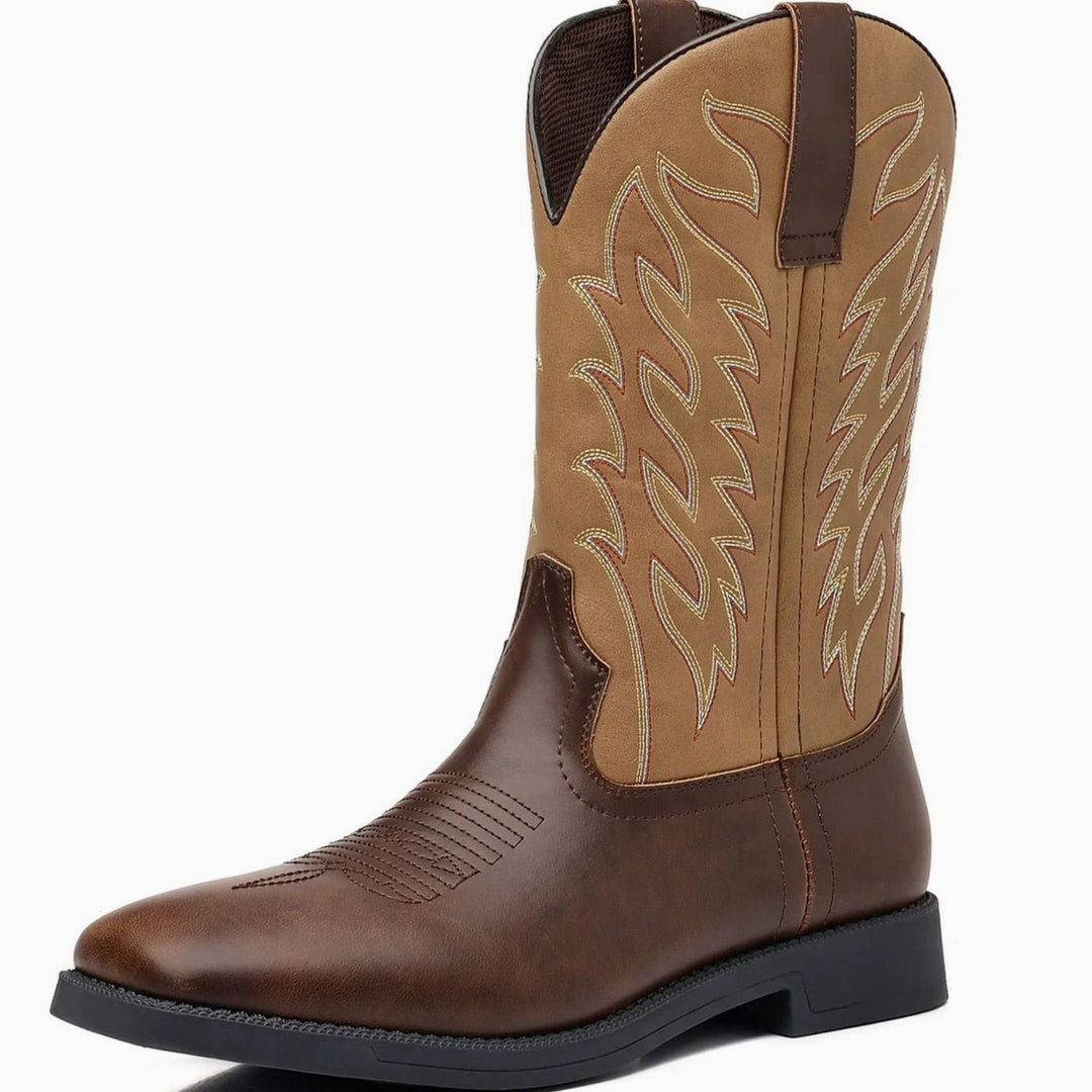 Samuel | Cowboy Boots – Hochwertige Leder mit Stickerei für Männer