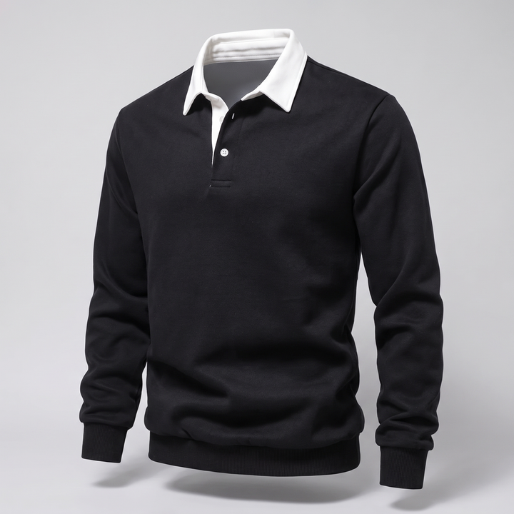 Ellison | Polo Sweater mit langen Ärmeln für Herren