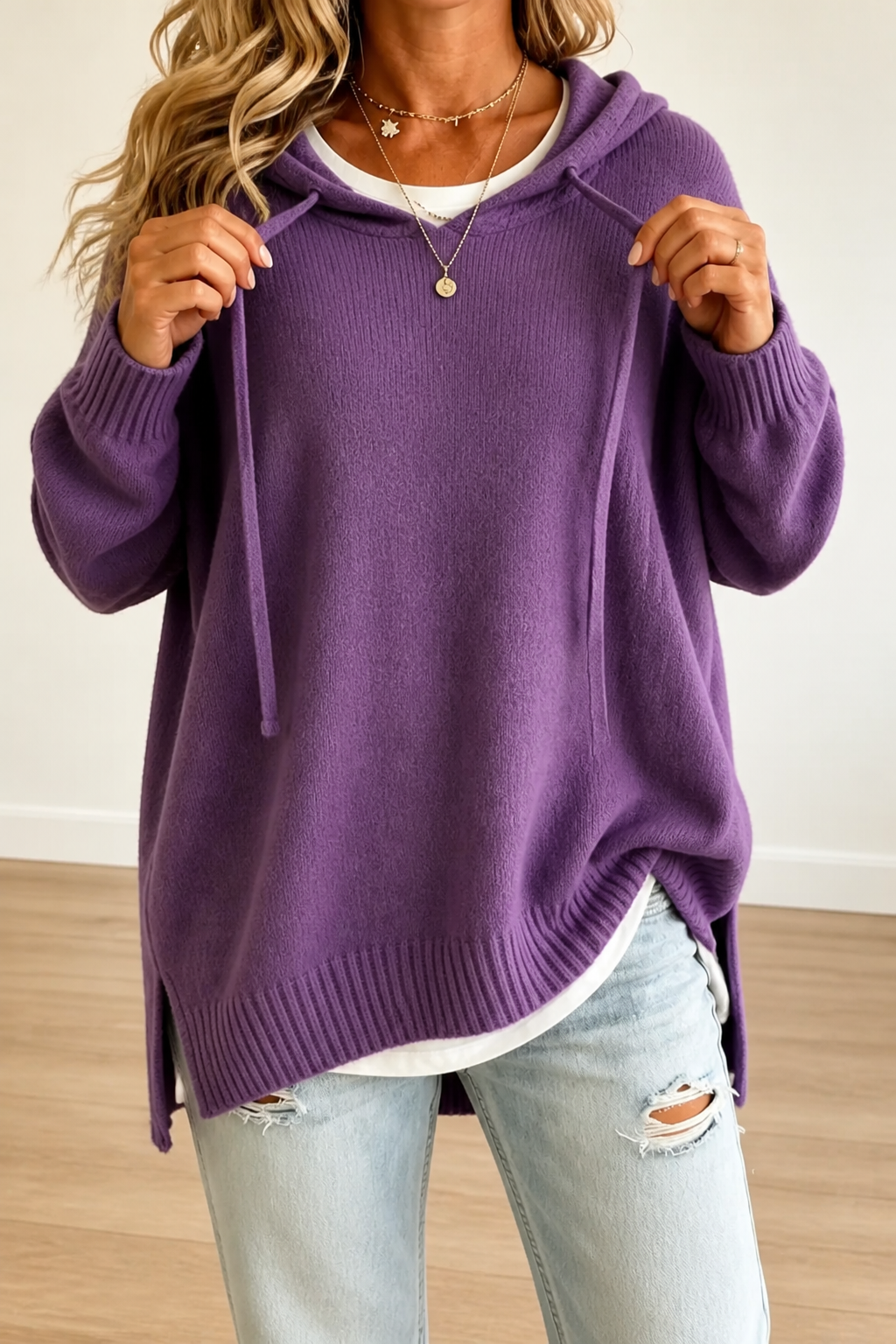 Wearbella | Hooded Knit Sweater – Bequemer Look für Frauen