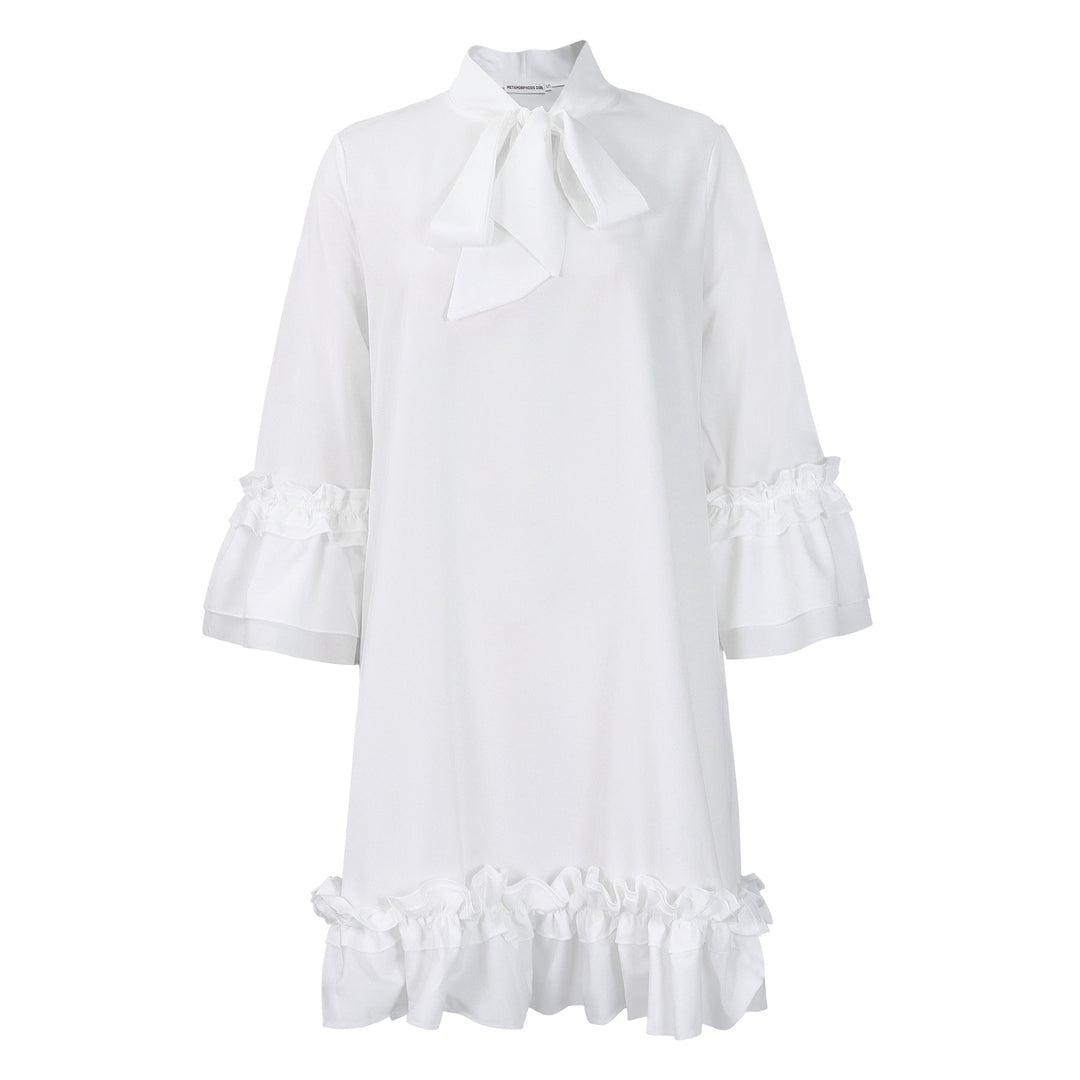 Rosalie | Graceful and Romantic Ruffled Tunic Dress