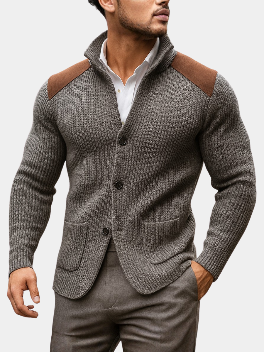 Ralph | Modern Textured Knit Blazer for Men