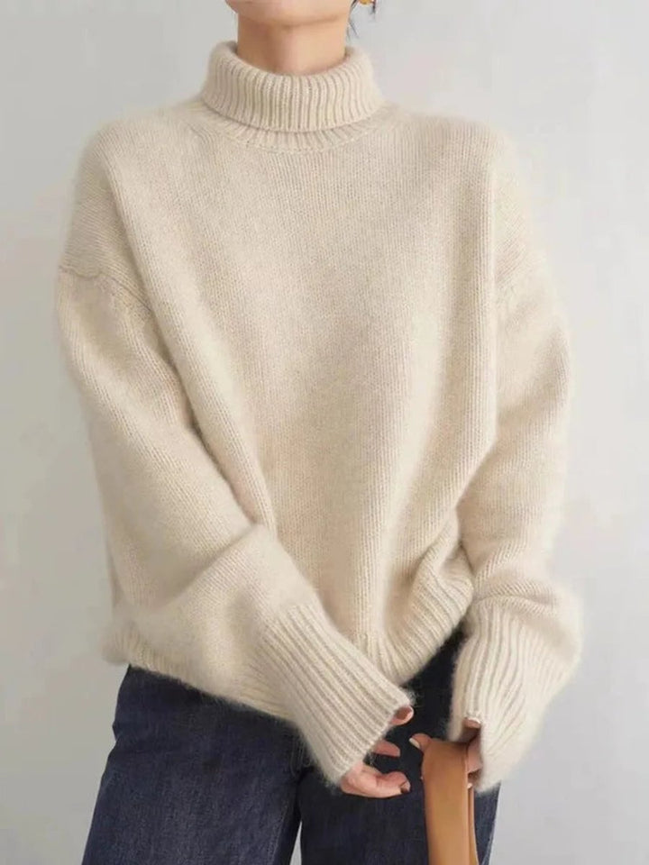 Clara | Knit Sweater – Weicher Oversized Rollkragen für Damen