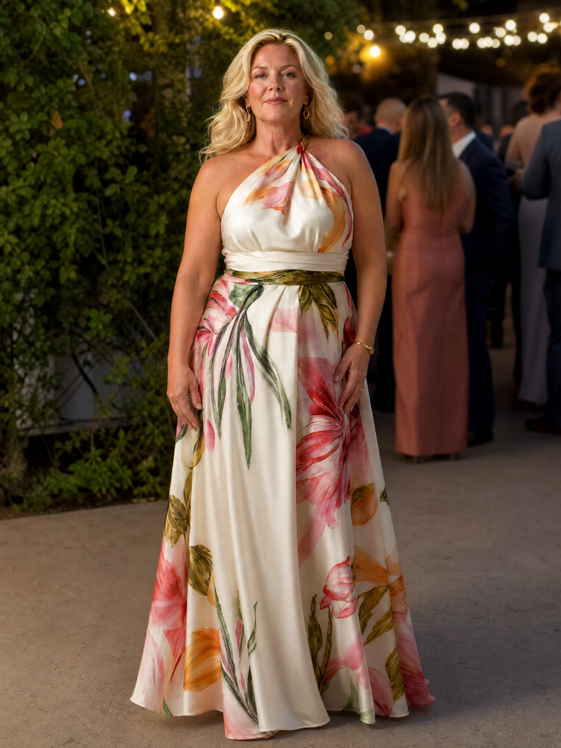Amiel | Maxi Kleid – Luftiges Floral-Muster für Damen