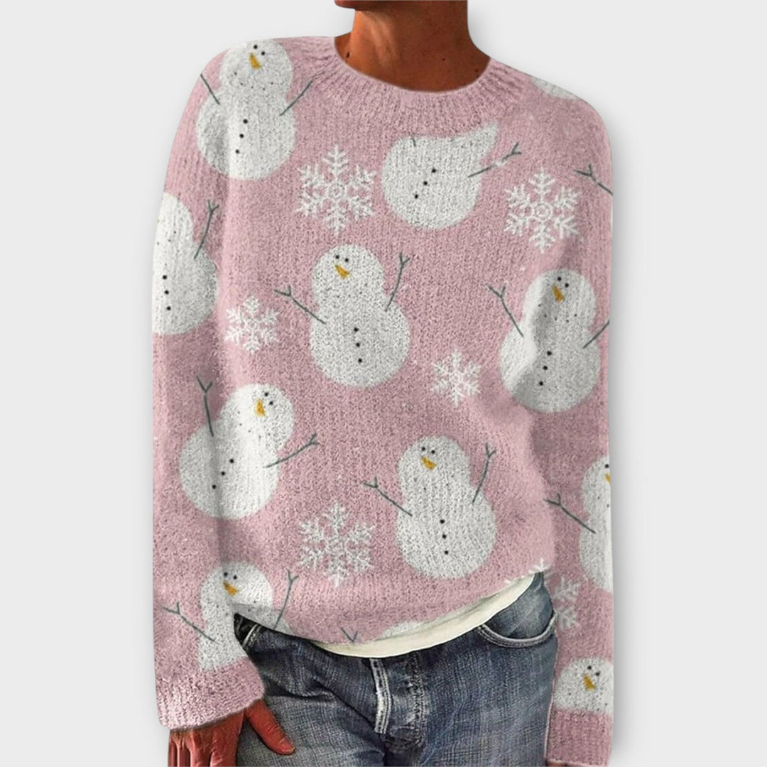 Simone | Weihnachts-Pullover – Gemütlicher Strickstil für Frauen