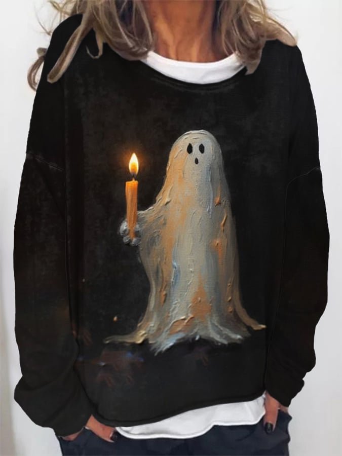 Misty | Halloween Ghost Trui – Modische Kunst für jeden Anlass
