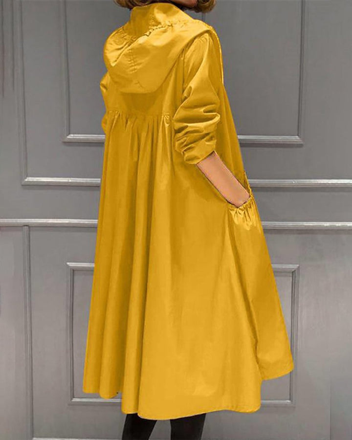 Amelie | Water-Repellent Hooded Trench Coat with a Feminine Silhouette