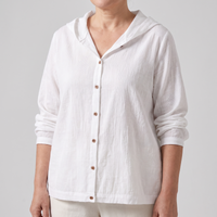 Lena | Leichter Damen Leinen Kapuzenpullover für entspannte Sommertage
