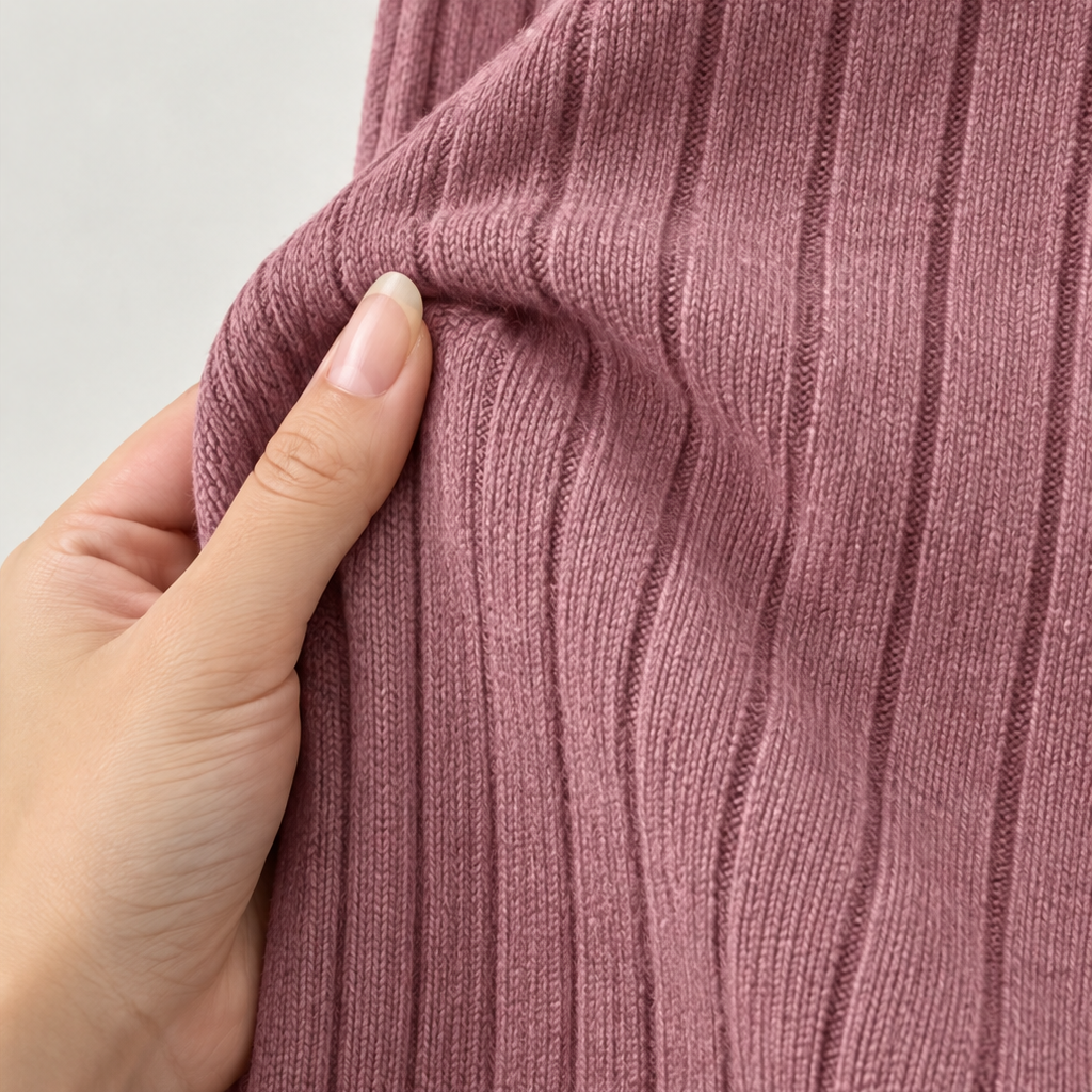 Ribwarm | Hoodie-Maxi-Kleid aus Rippstrick