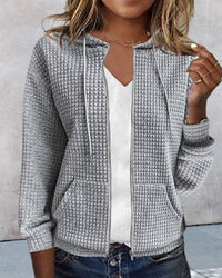 Annett | Modern hooded cardigan with zipper