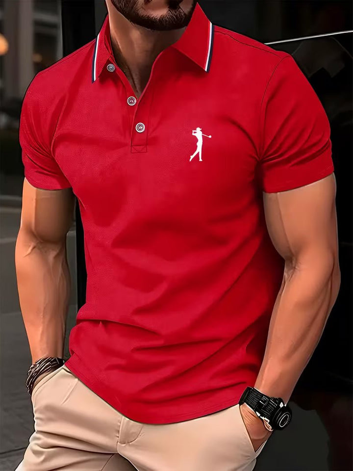 Arnold | Casual Golf Hemd – Kurzarm mit Print für Herren