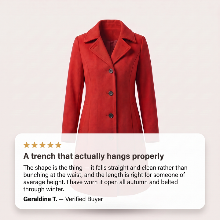 Aveline | Classic Trench Coat – Elegante Passform für Frauen