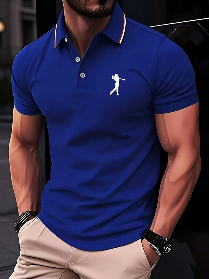 Arnold | Casual Golf Hemd – Kurzarm mit Print für Herren
