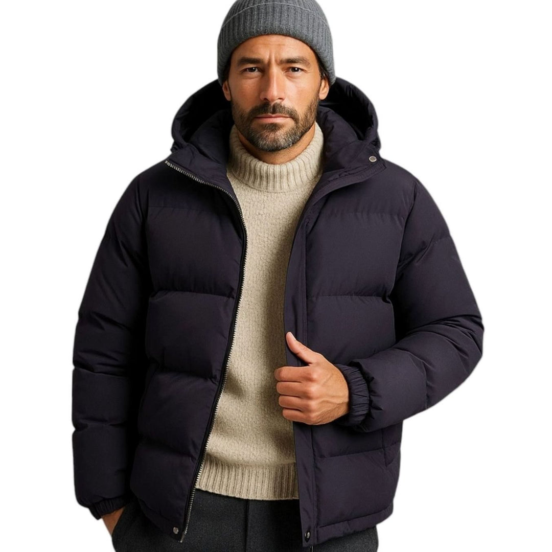 Aiden | Kapuzen Pufferjacke für Herren – Gemütliche Steppoptik