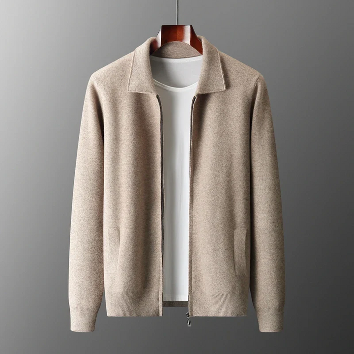 David | Modern and Elegant Men's Cardigan with Zipper