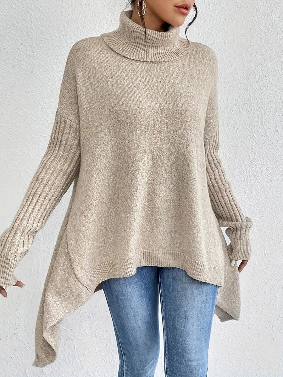 Greta | Oversized Turtleneck Sweater für Damen – Bequem und Stylisch