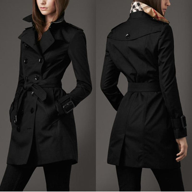 Isabella | Elegant Double-Breasted Trench Coat with Classic Charm