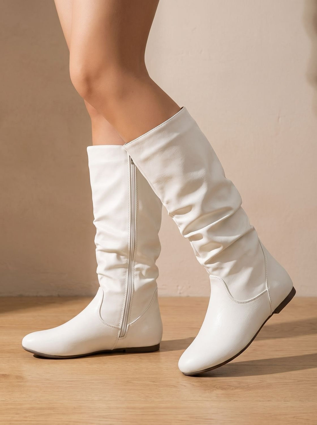 Harper | Slouchy Flat Knee High Boots für Frauen
