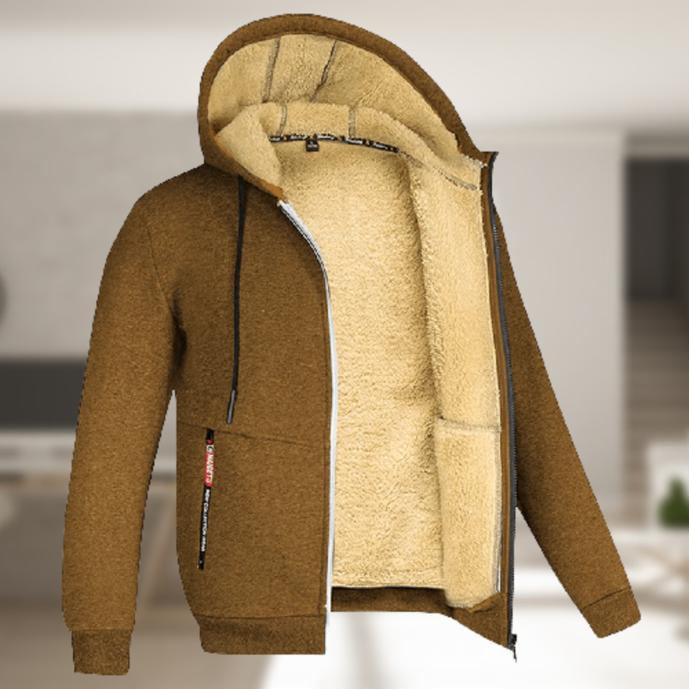 Alwin | Bequeme Jacke für Herren mit Fleece-Futter