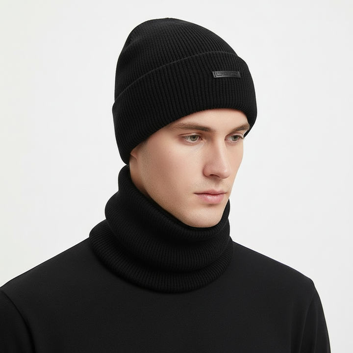 Wärmende Wollmütze & Schal Set | WarmCombo für Kopf und Hals