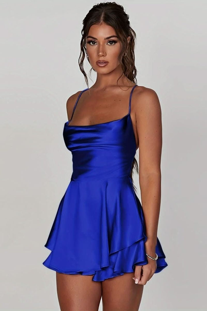 Amelie | Cocktailkleid – Rückenfrei mit geraffter Taille für Damen